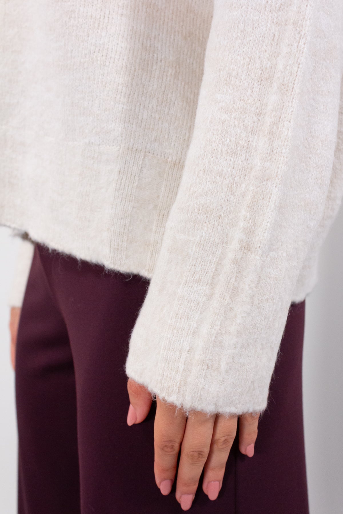 MAGLIA BASIC MISTO LANA*