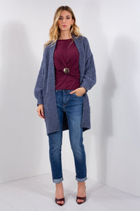 CARDIGAN BOUCLE' TASCHE