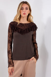 MAGLIA CARRE' + MANICA PIZZO