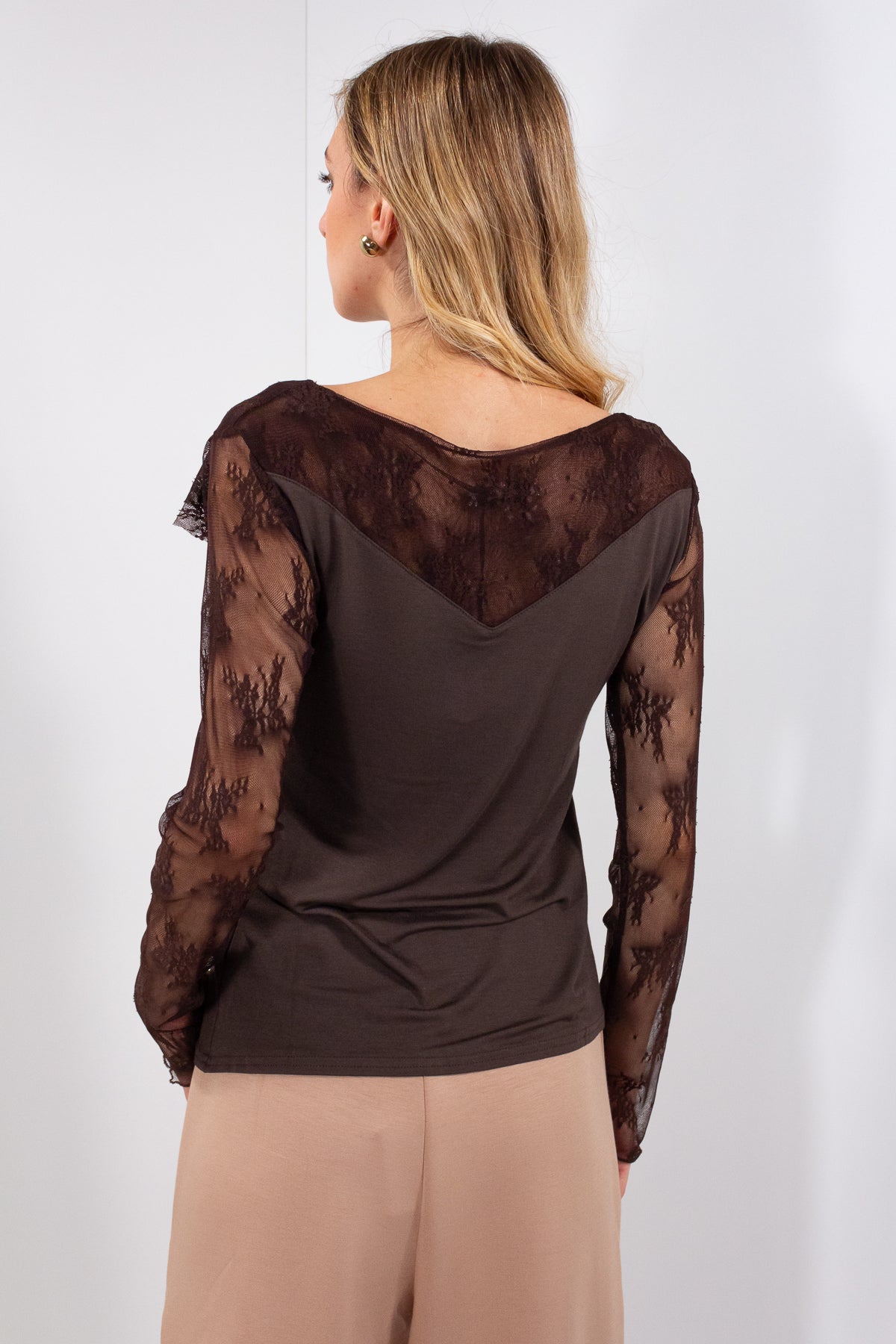 MAGLIA CARRE' + MANICA PIZZO