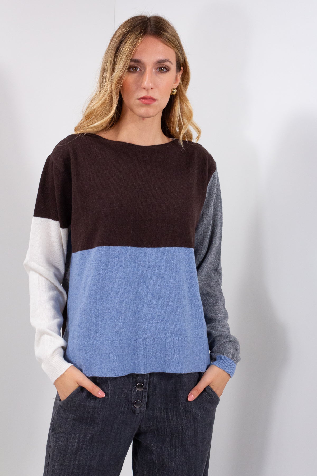 MAGLIA BICOLOR RIGONI