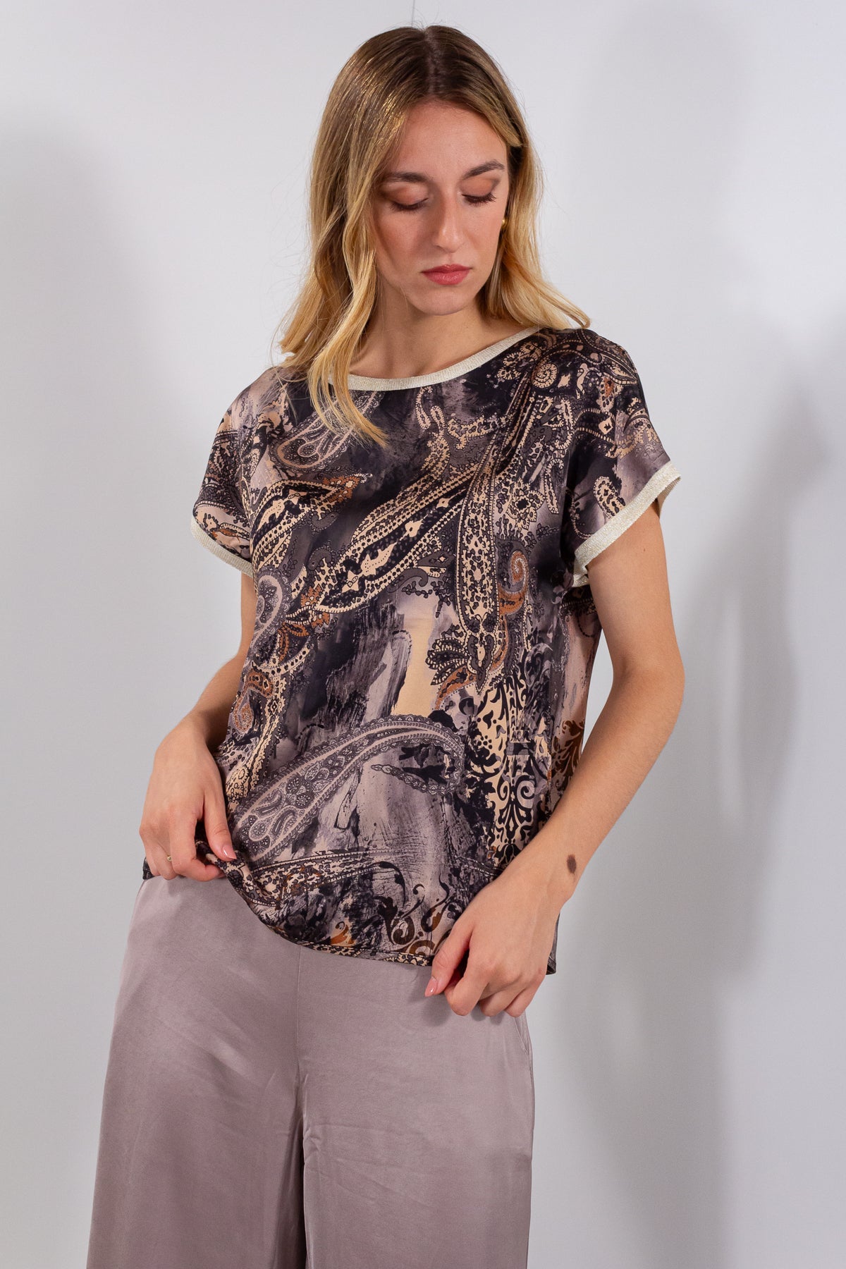 MAGLIA STAMPA RASO