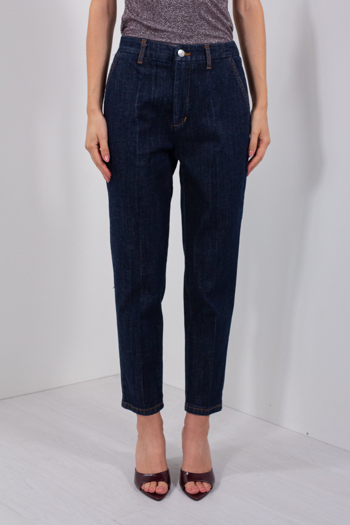 JEANS BAGGY DENIM SCURO