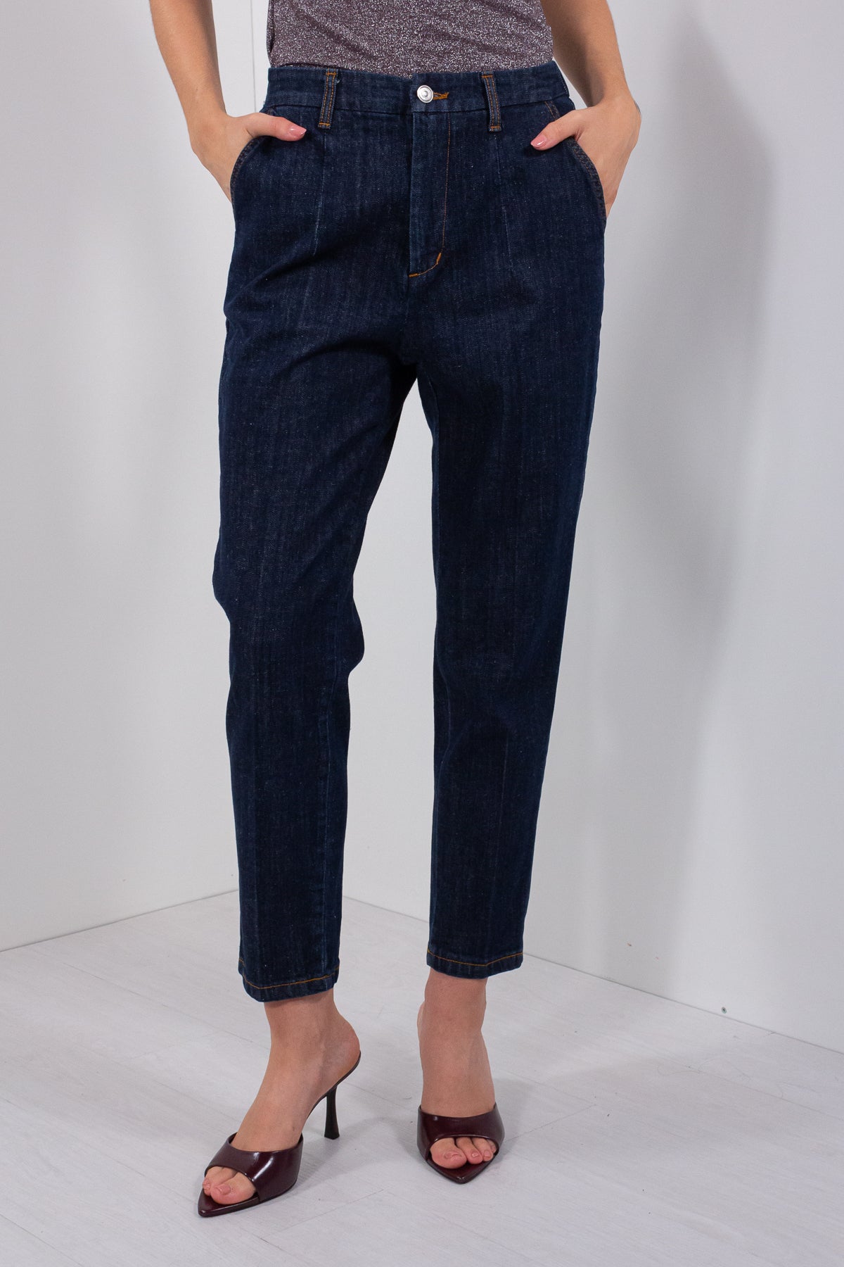JEANS BAGGY DENIM SCURO