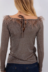MAGLIA LUREX PIUMETTE