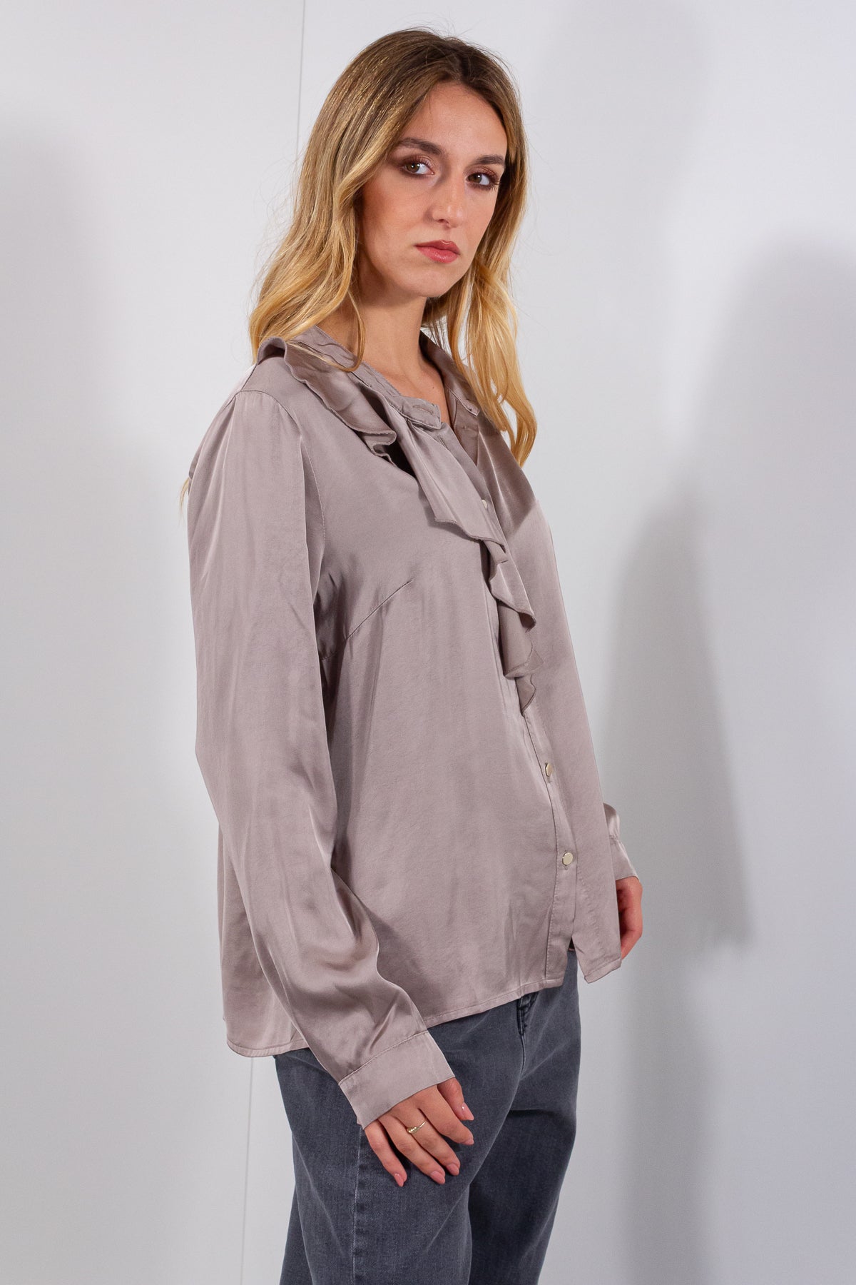 CAMICIA FRAPPA RASO