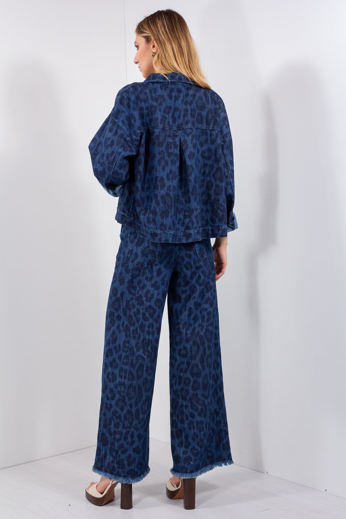 GIACCA DENIM MACULATO