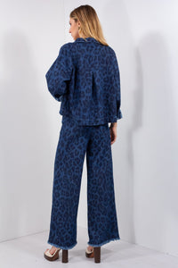 GIACCA DENIM MACULATO