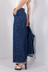 JEANS MACULATO FRANGE