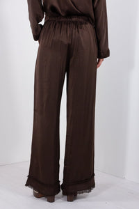 PANTALONE SFRANGIATO RASO