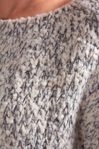 MAGLIA BOUCLE' MELANGE + PAILLETTES
