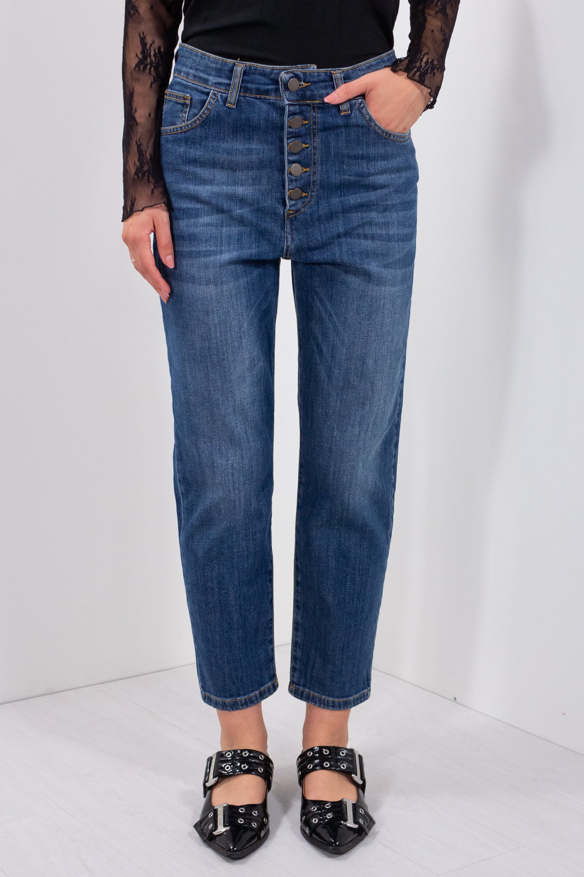 JEANS BOYFRIEND BOTTONI