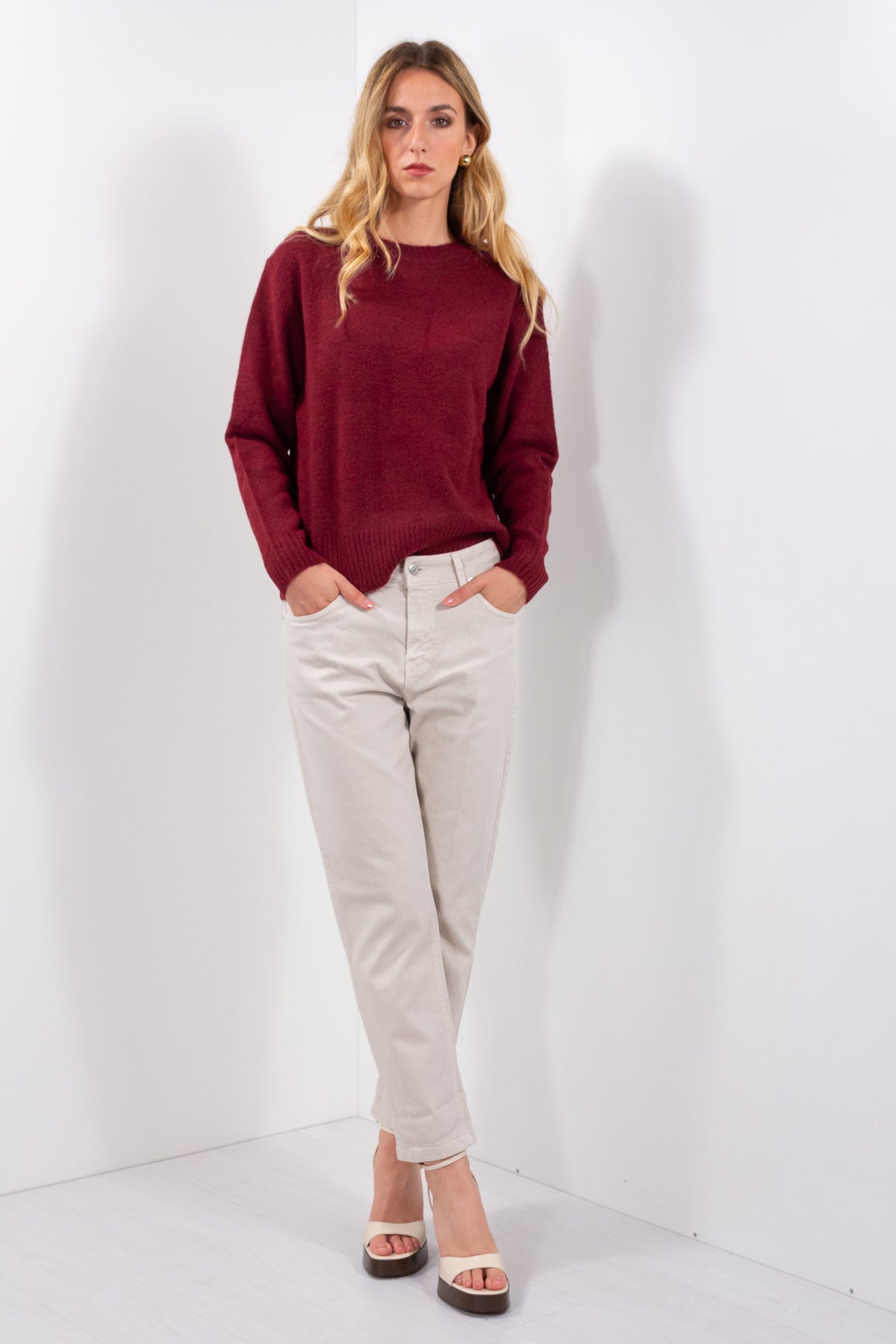 PANTALONE BOYFRIEND COTONE