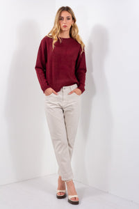 PANTALONE BOYFRIEND COTONE