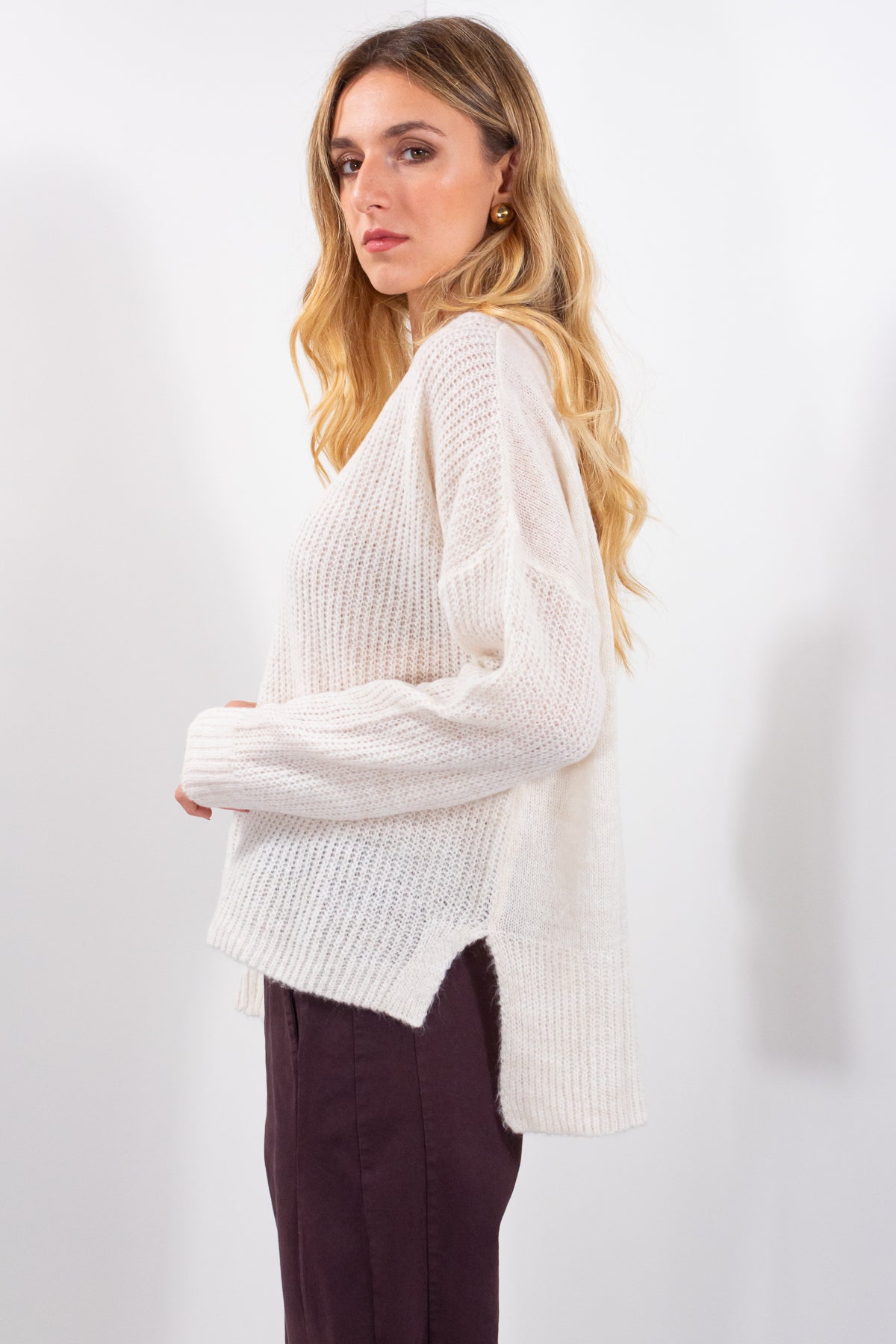 MAGLIA BOTTONI STORTI