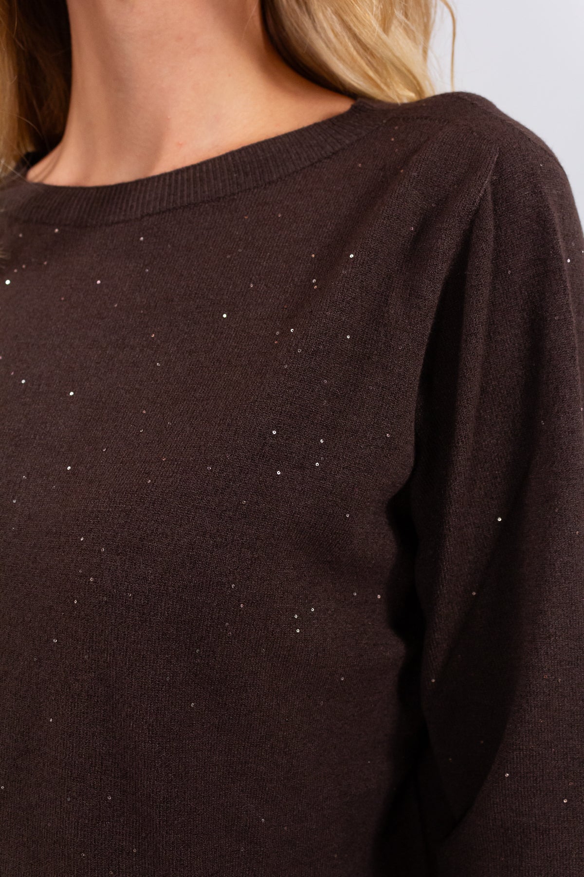 MAGLIA SCATOLA MICROPAILLETTES