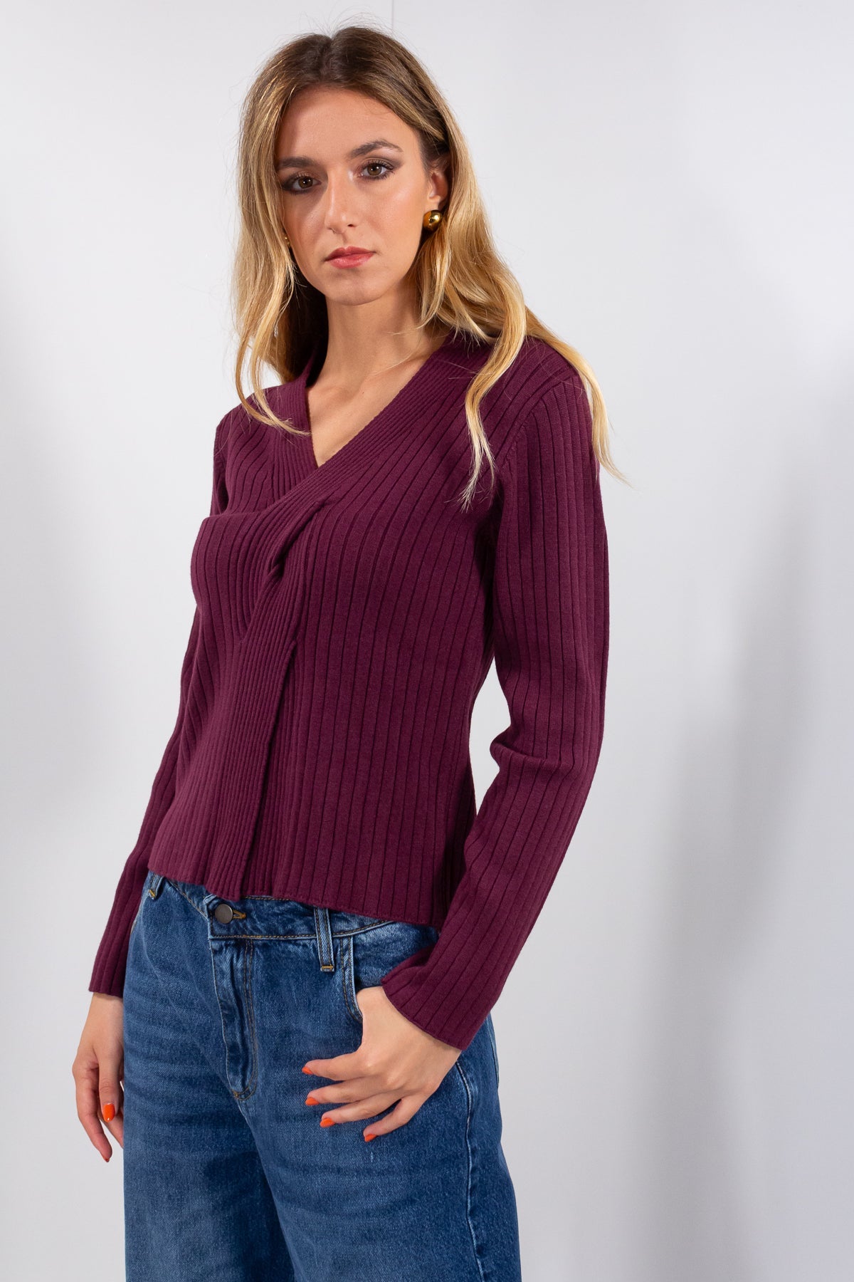 MAGLIA COSTA INGLESE INCROCIATA