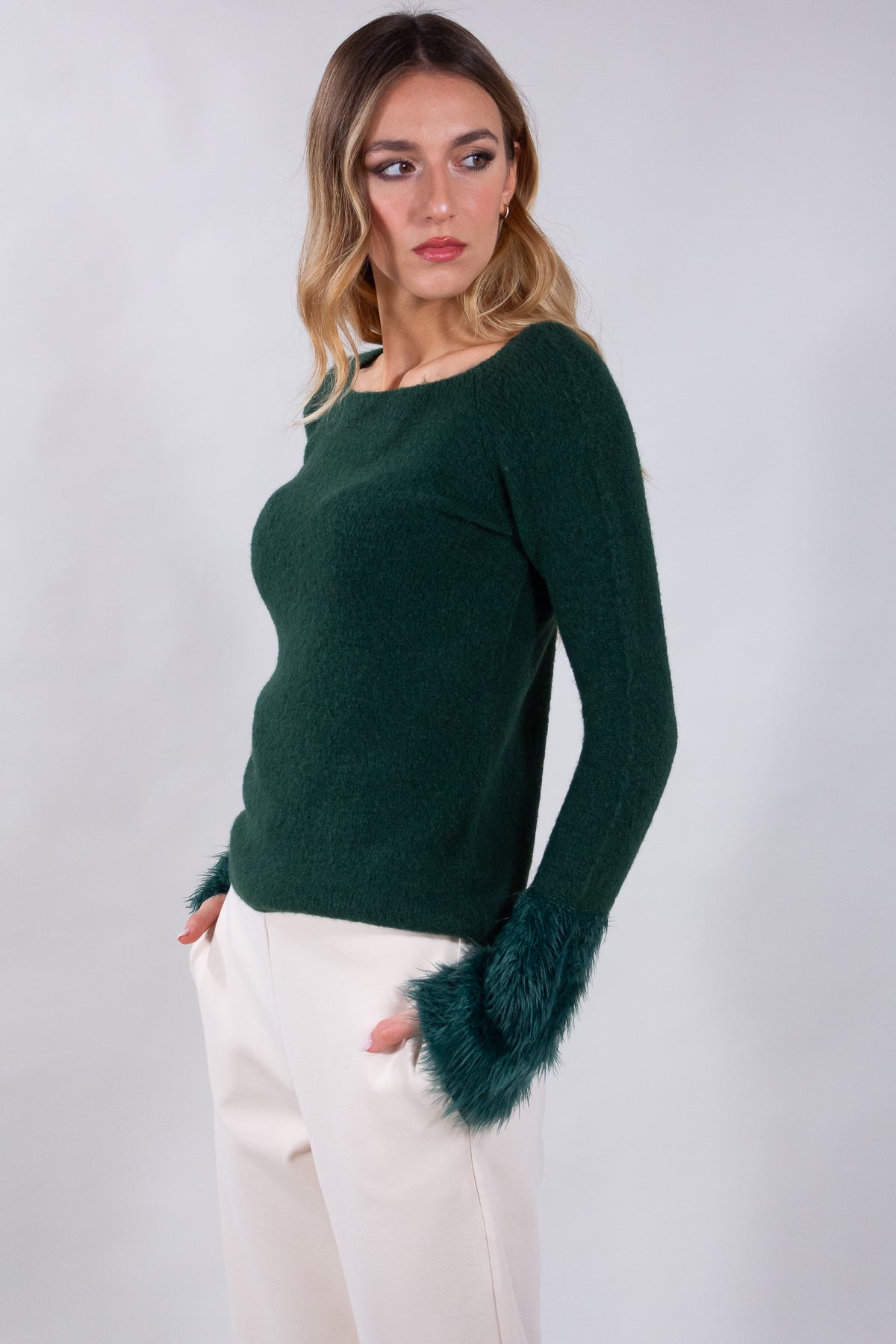 MAGLIA POLSI PELLICCETTA**