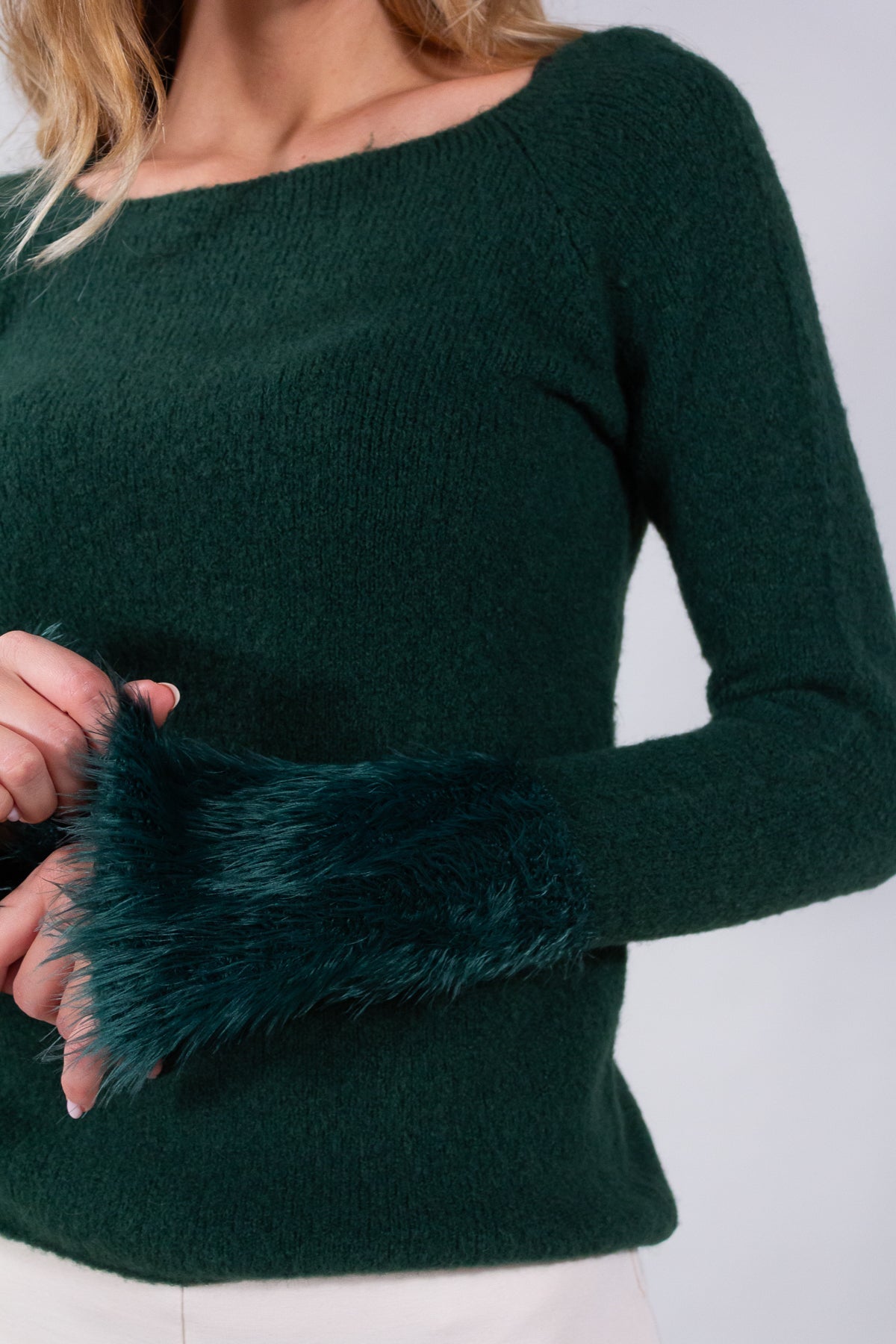 MAGLIA POLSI PELLICCETTA**