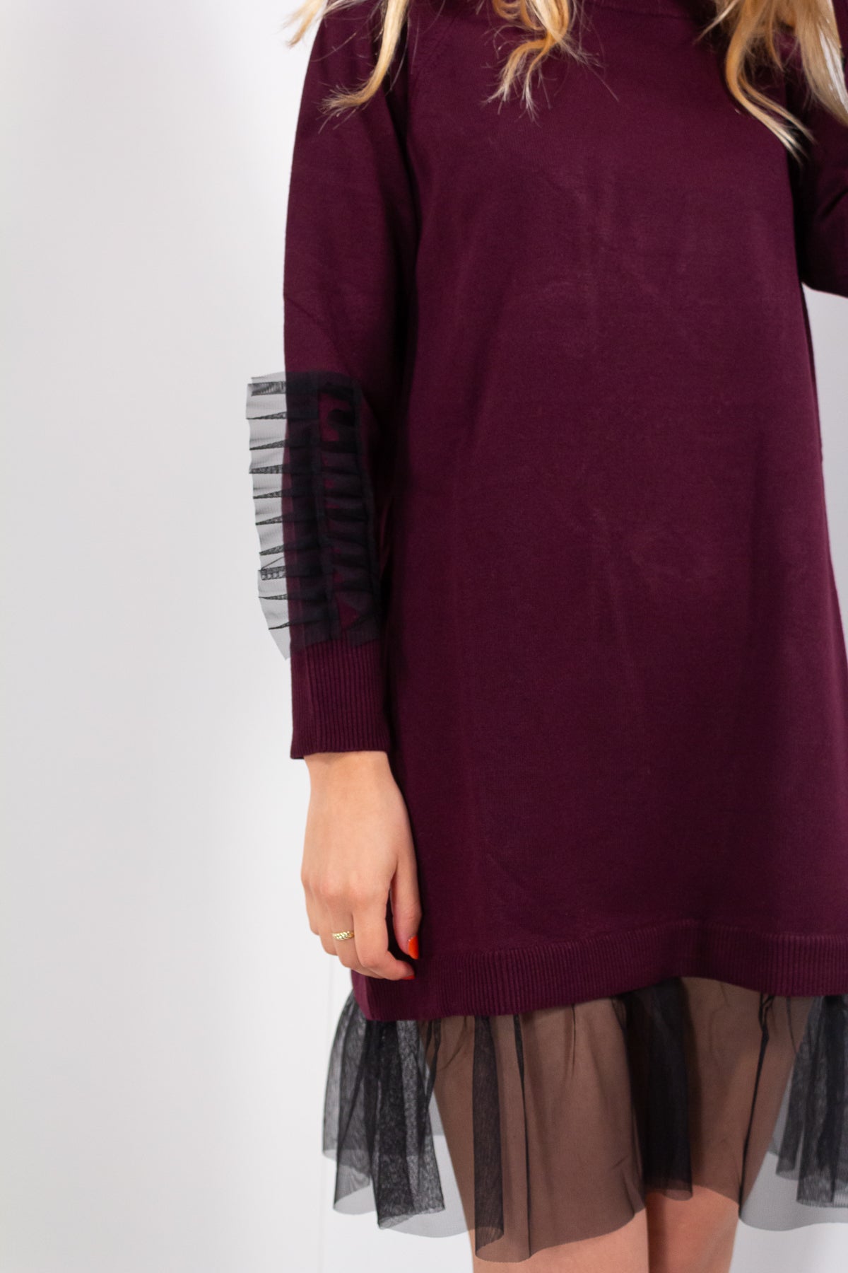 ABITO MAGLIA + TULLE