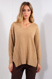 MAGLIA V OVER TRECCE
