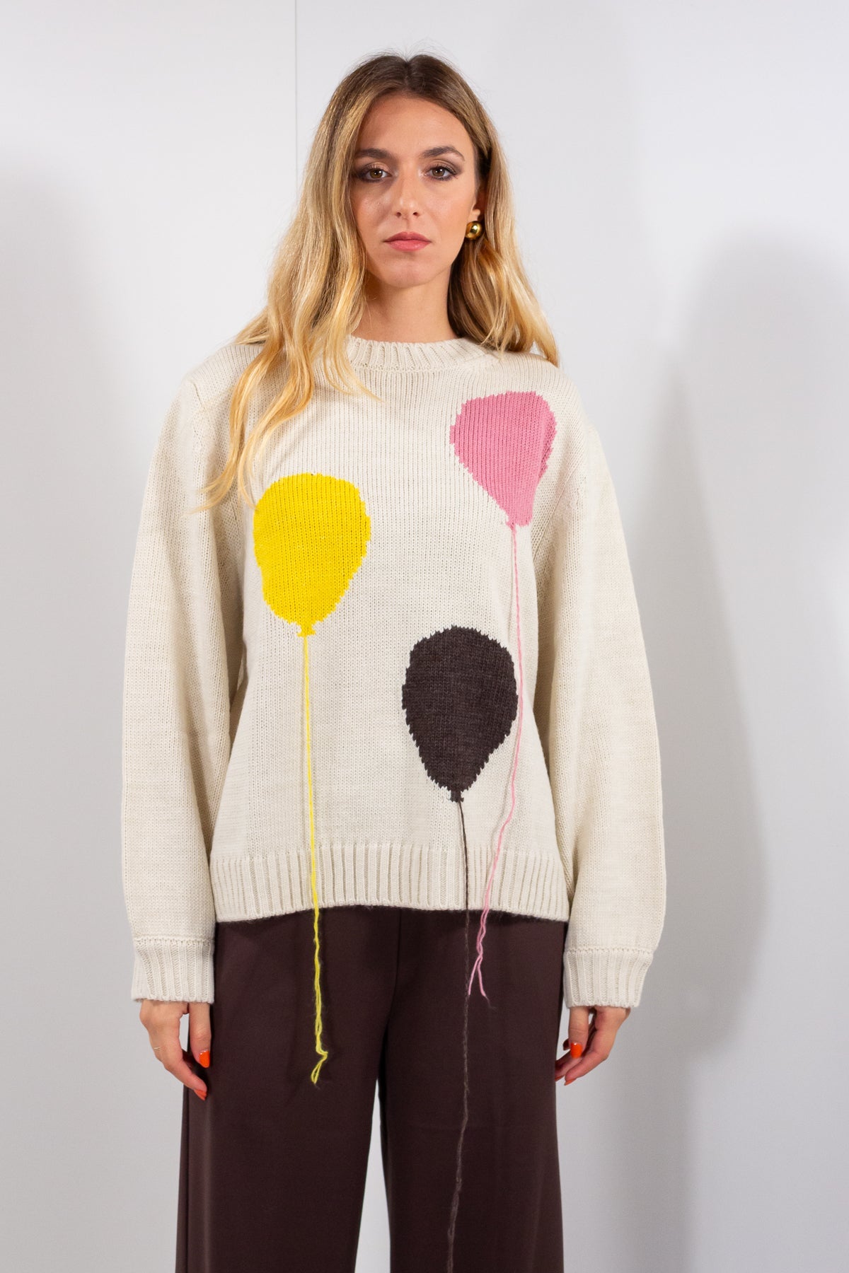 MAGLIA INTARSIO PALLONCINI