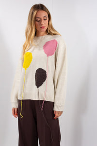 MAGLIA INTARSIO PALLONCINI