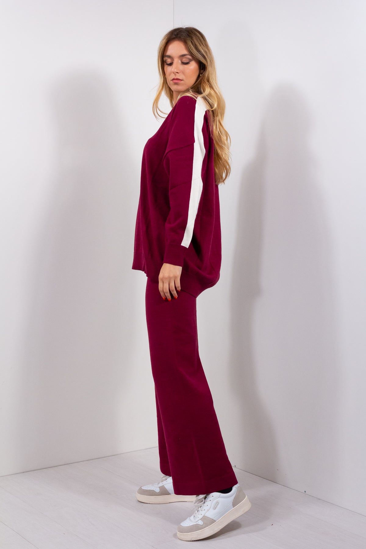 PANTALONE CROP IN MAGLIA