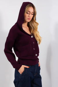 GIACCA IN MAGLIA CAPPUCCIO