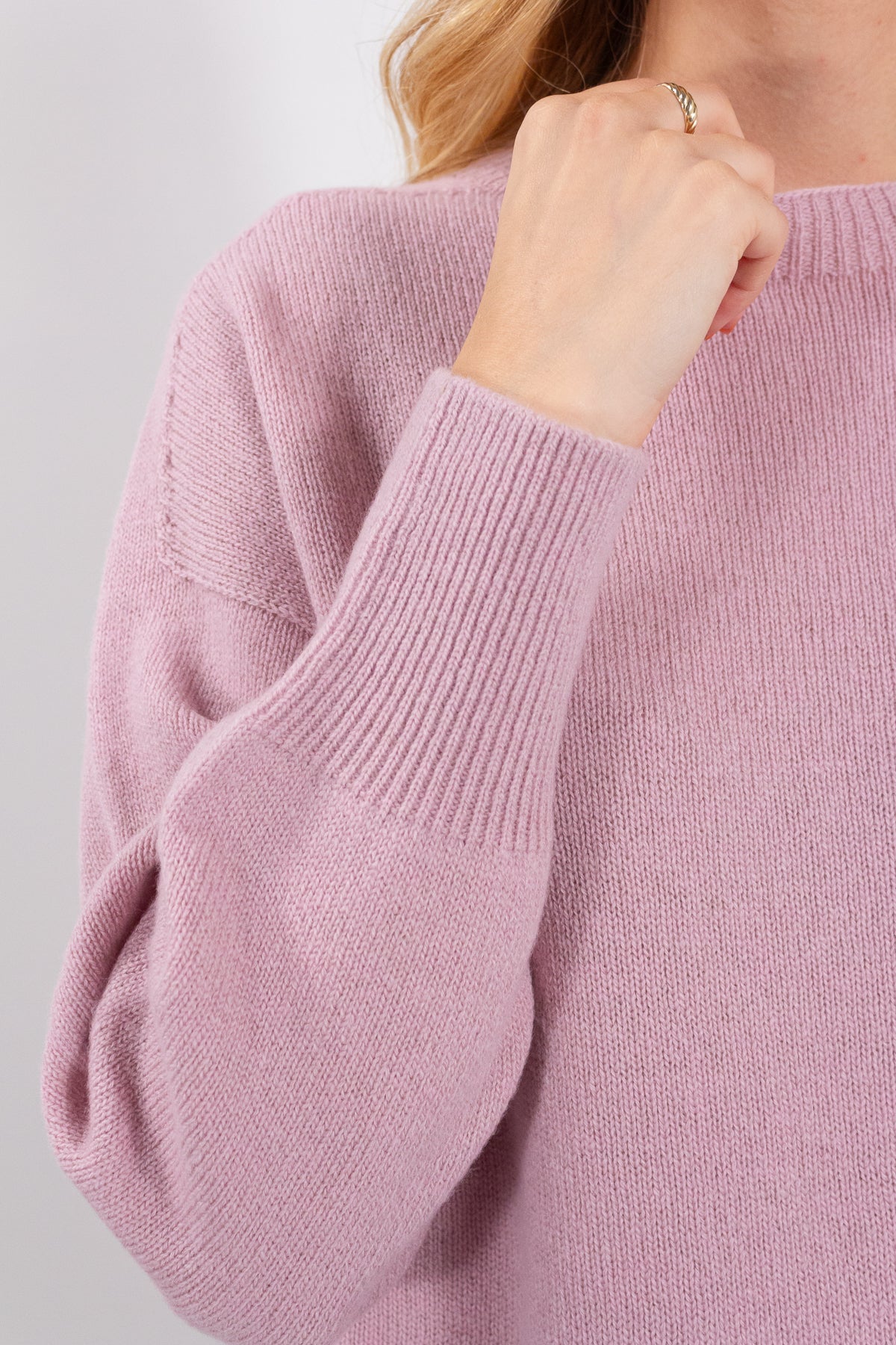 MAGLIA GIROCOLLO MISTO LANA/CASHMERE