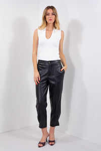 PANTALONE ECOPELLE RIBATTITURA