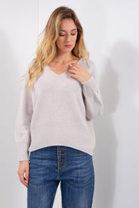 MAGLIA V MISTO LANA/CASHMERE