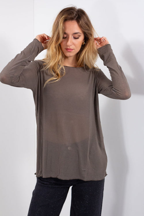 MAGLIA INTERMEDIA MISTO CASHMERE