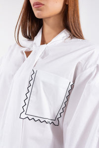 CAMICIA TASCHINO RICAMO