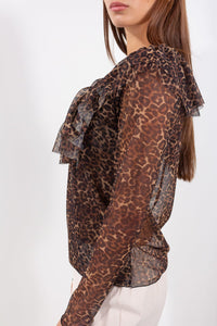 MAGLIA VOULANT TULLE MACULATO