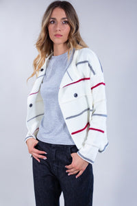 CARDIGAN RIGHE MULTICOLOR**