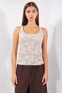 CANOTTA TULLE RICAMI