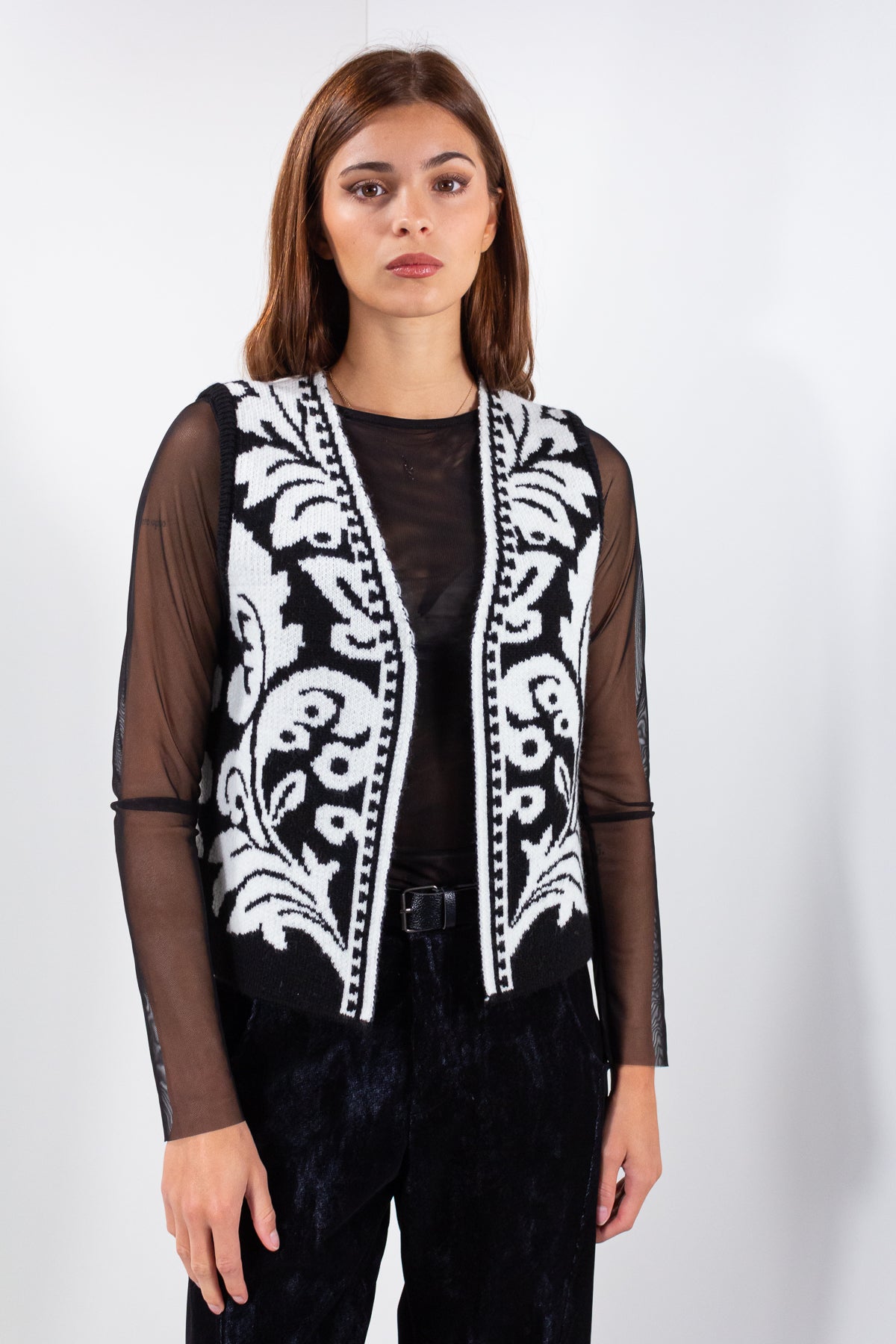 GILET JAQUARD