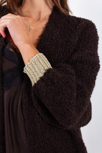 CARDIGAN BOUCLE' BORDI LUREX