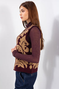 GILET JAQUARD