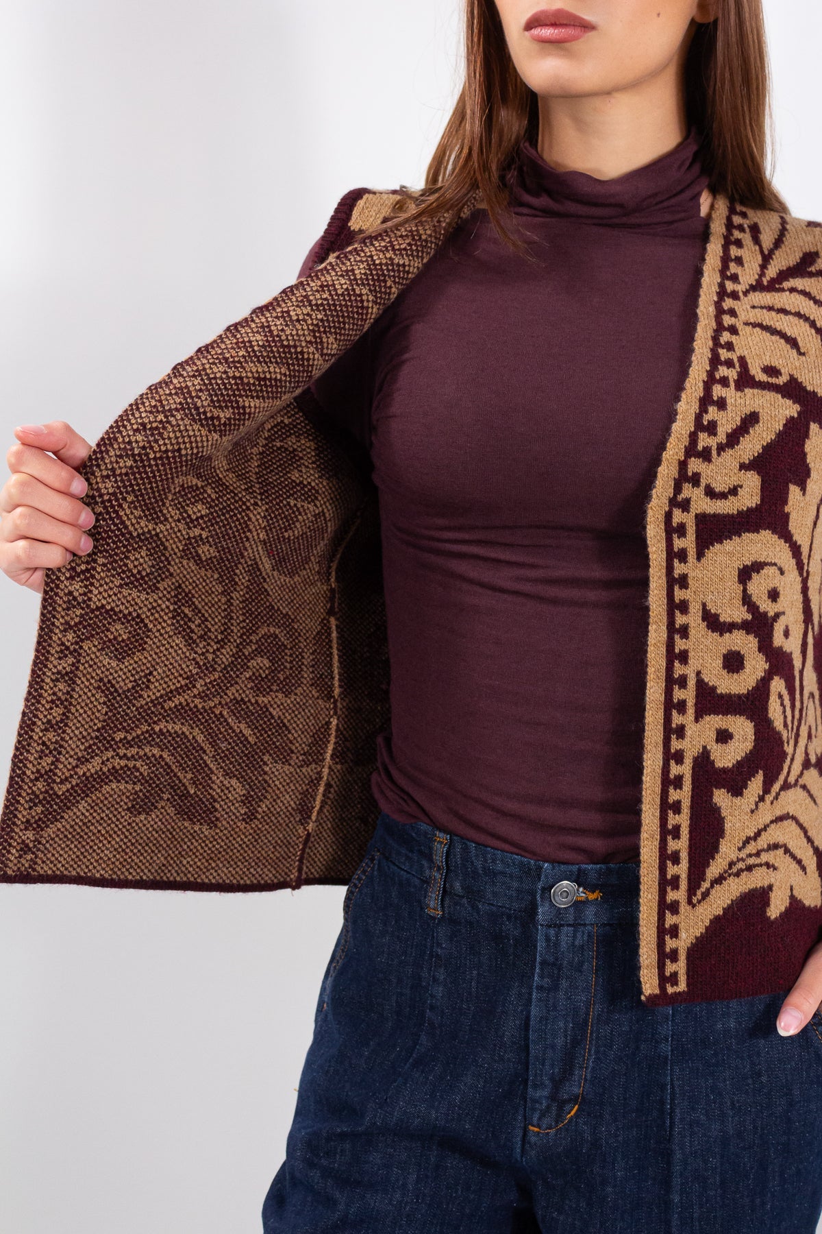 GILET JAQUARD