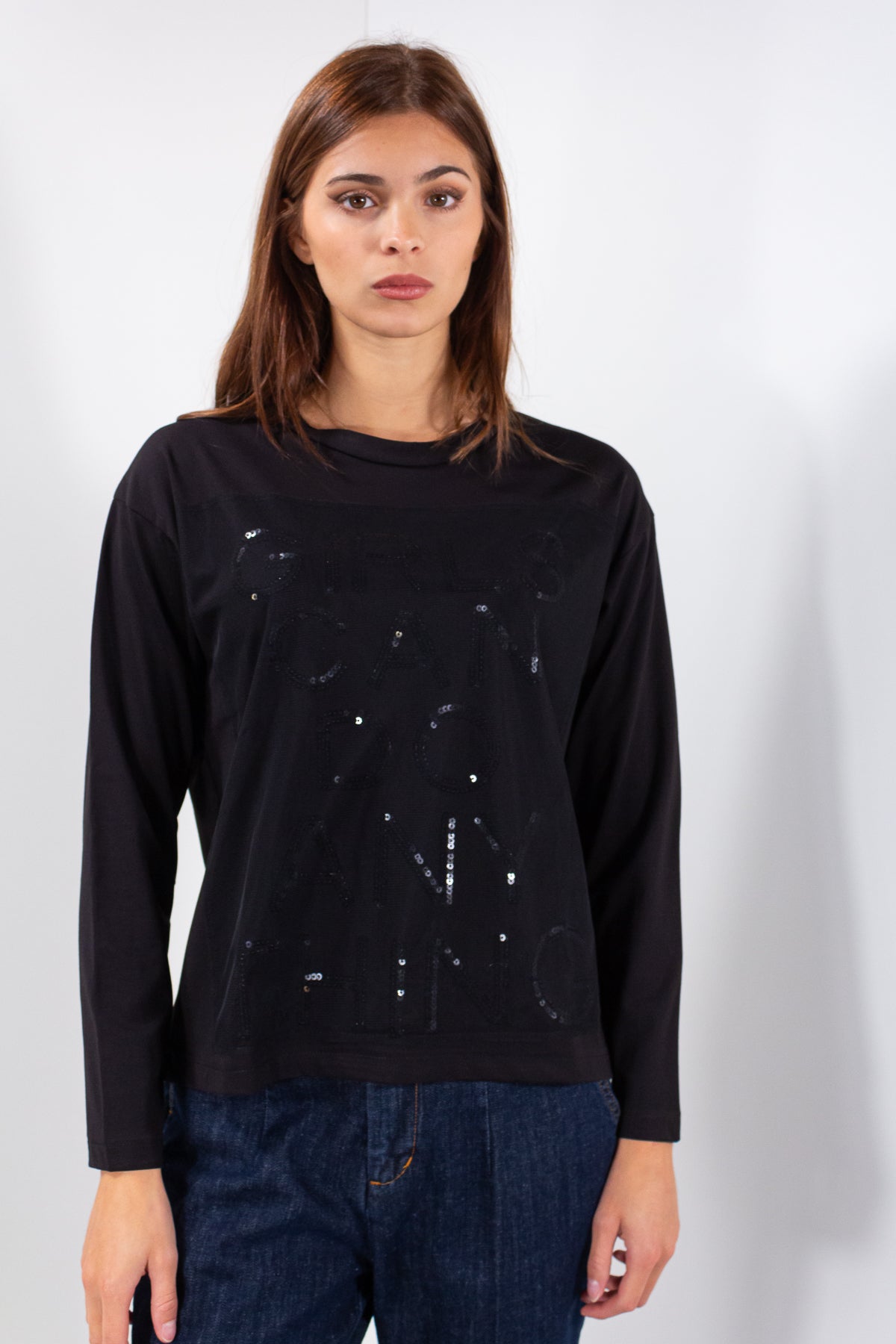 MAGLIA SCRITTA + TULLE