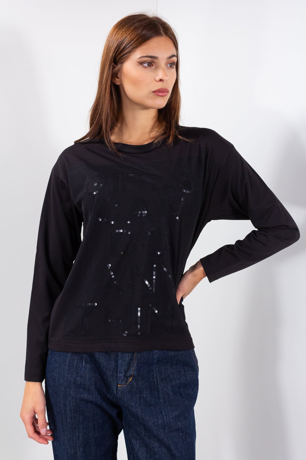 MAGLIA SCRITTA + TULLE