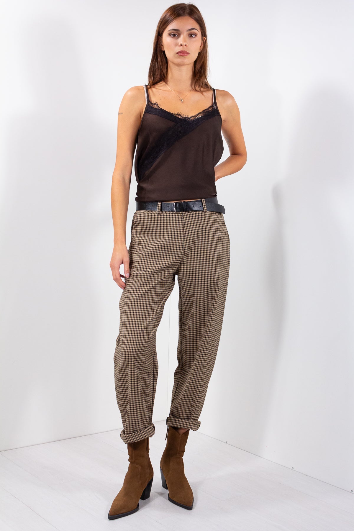 PANTALONE OVETTO CHECK