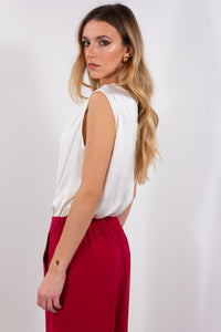 CANOTTA COLLO AMPIO SATIN