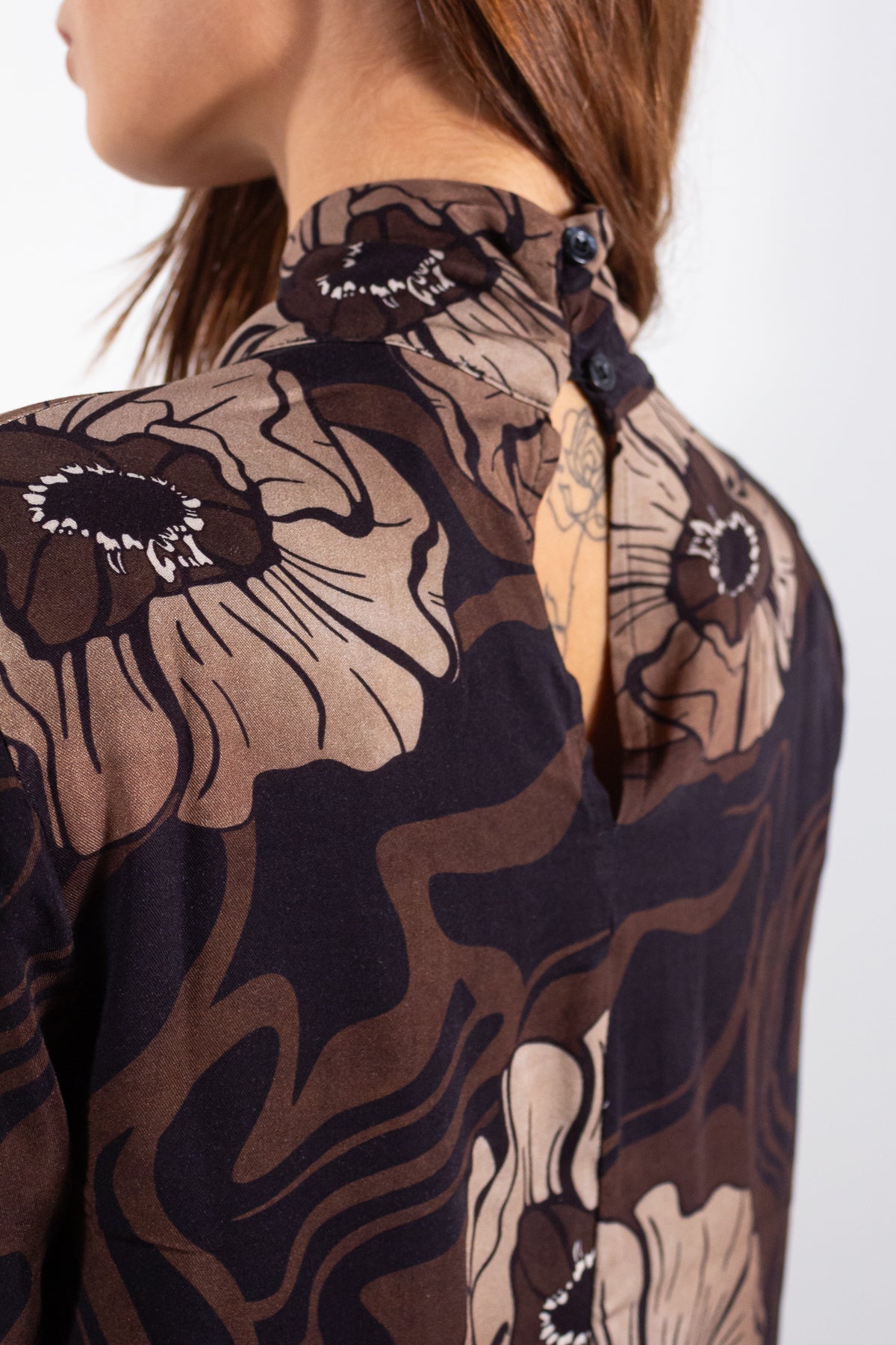 CAMICIA NODO VISCOSA FANTASIA