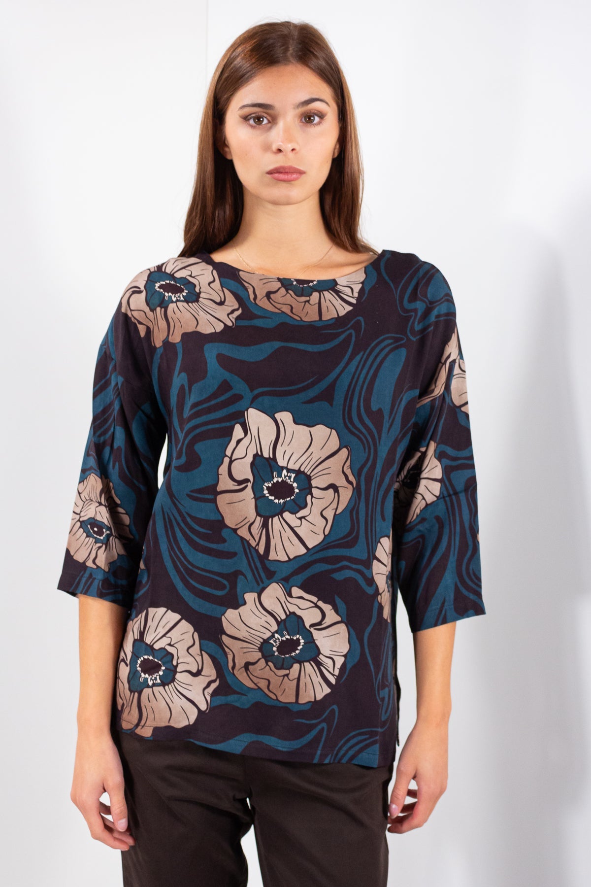 BLUSA 3/4 VISCOSA FANTASIA**