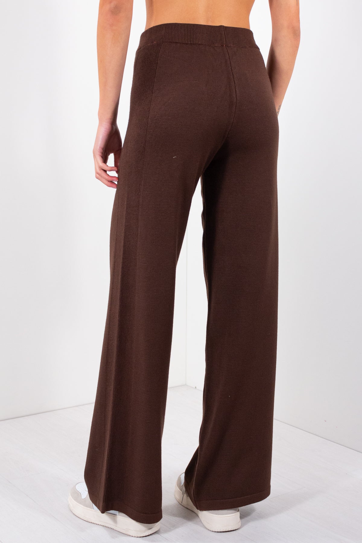 PANTALONE FLARE IN MAGLIA