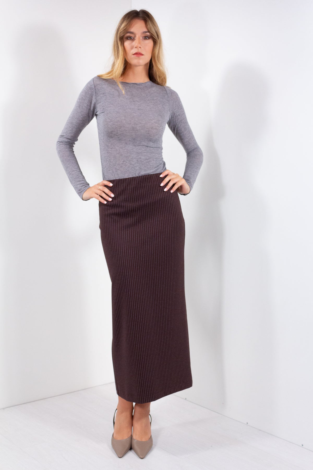 GONNA LONGUETTE GESSATA