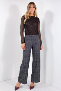 PANTALONE PALAZZO JAQUARD
